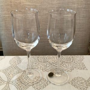 2 Wine Glasses Cordials Crystal Port Sauternes